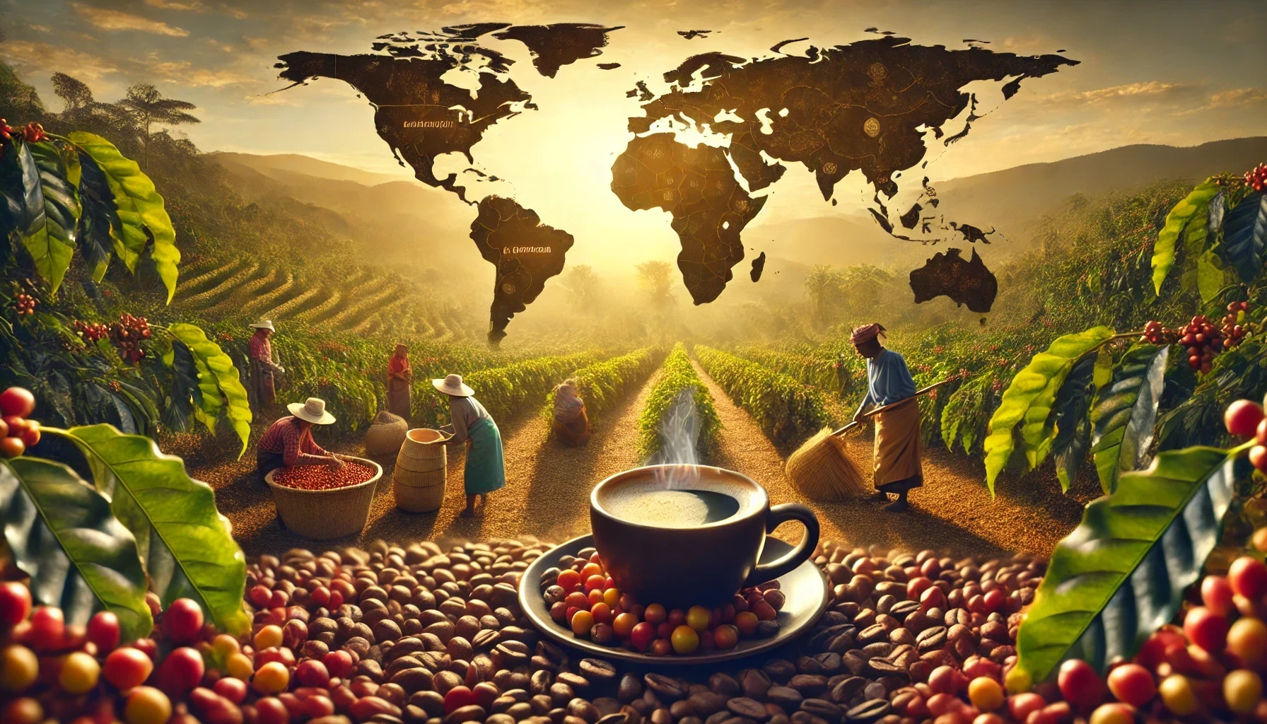 Regiones productoras de café en el mundo