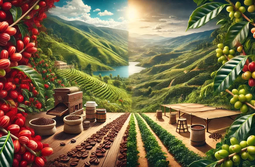 Diferencias entre café colombiano y brasileño