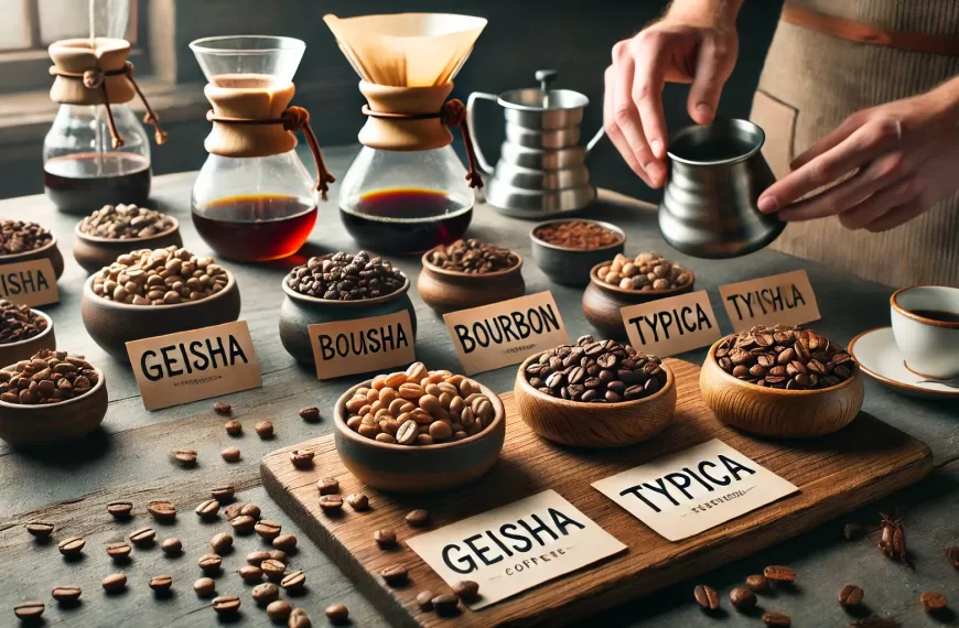 Variedades exóticas de café: Geisha, Bourbon, Typica y más tesoros del mundo cafetero
