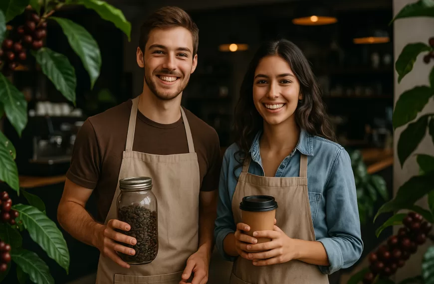 Jóvenes emprendedores café