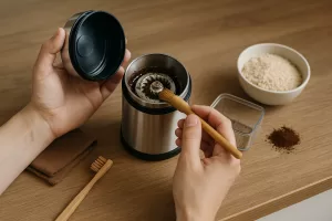 Limpiar molinillo de café