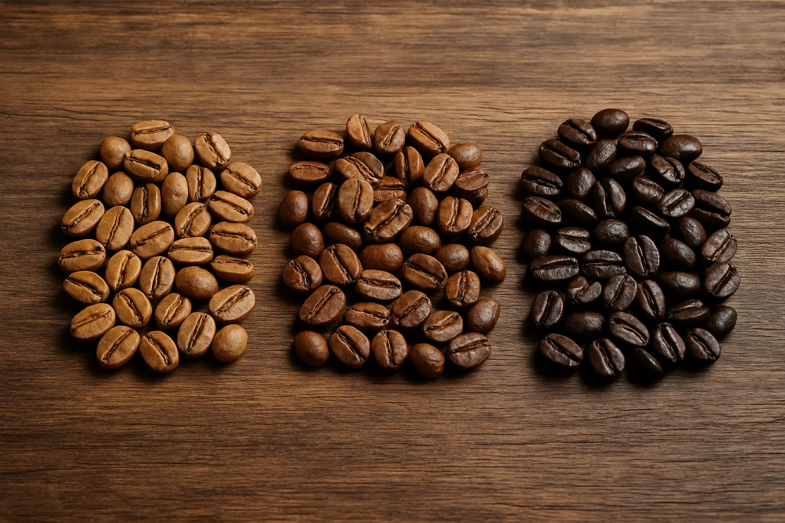 Distintos tuestes de café