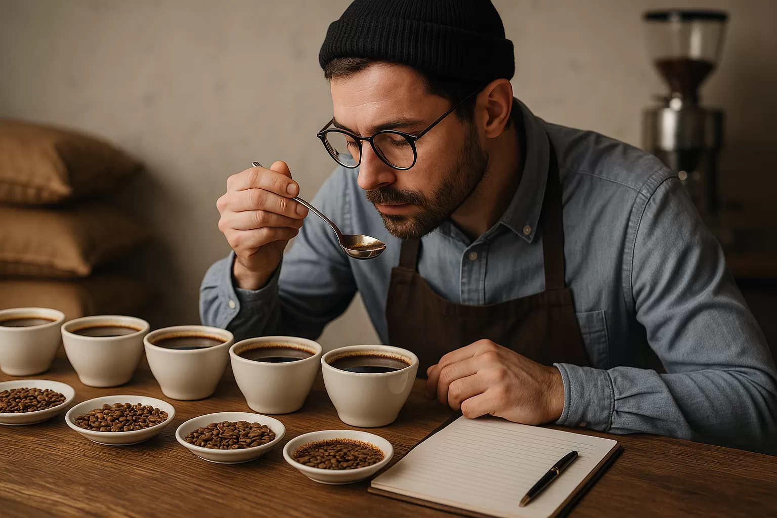 Perfil catador de café profesional