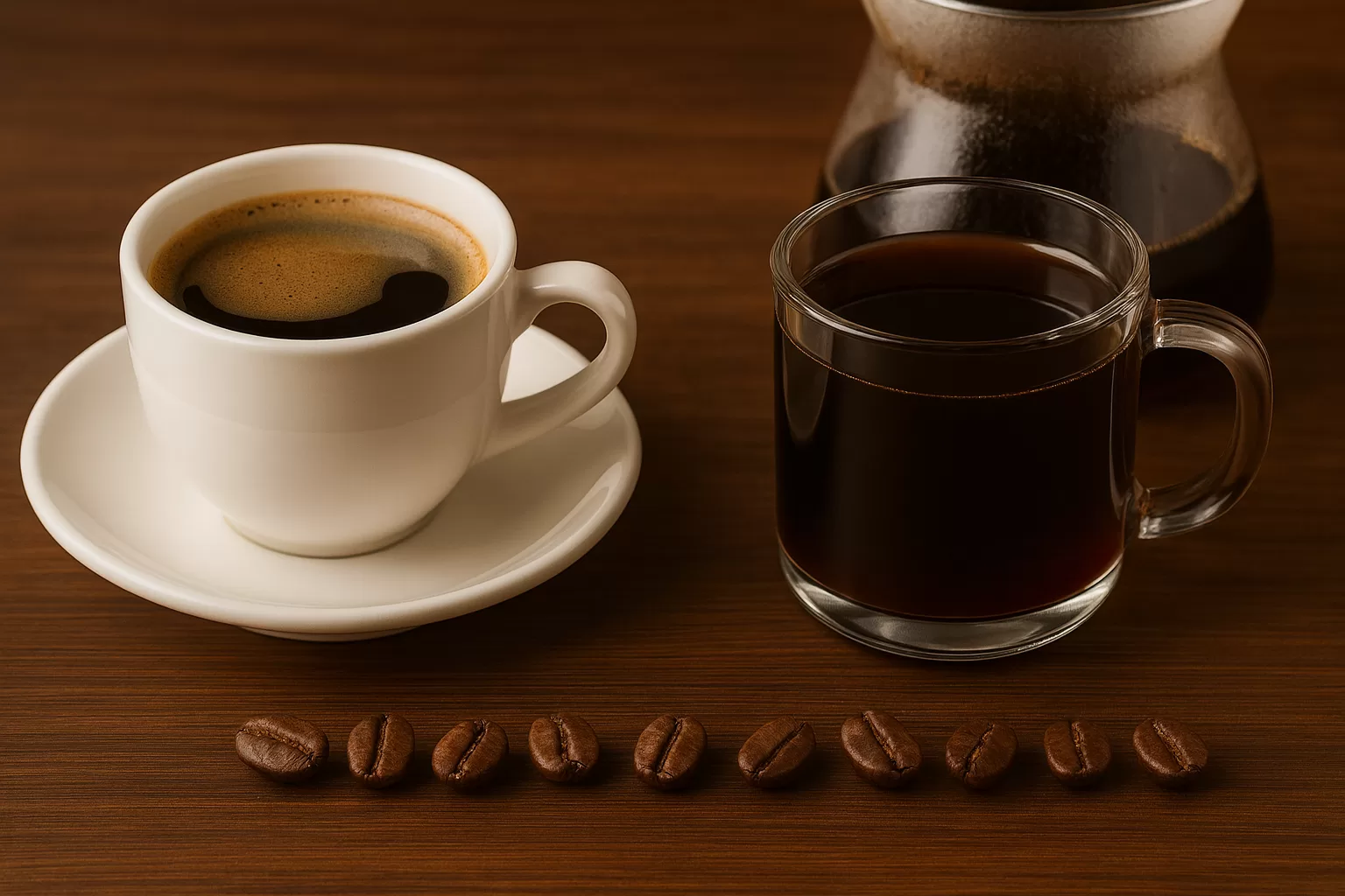 café americano vs filtrado